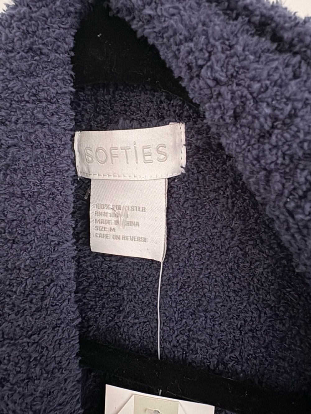 NWT Softies Marshmallow Cocoon Cardigan with Thumbholes Navy Size Medium - Picture 2 of 8